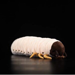 Giant Grub Plush — Brown, 35 cm