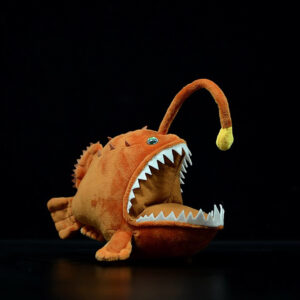 Anglerfish Plush — Orange, 25 cm