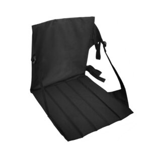 Folding Stadium Seat Cushion — Black