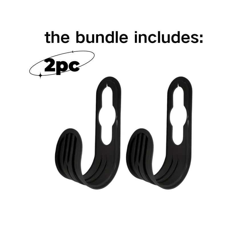 Garden Hose Hangers — Black, Set of 2