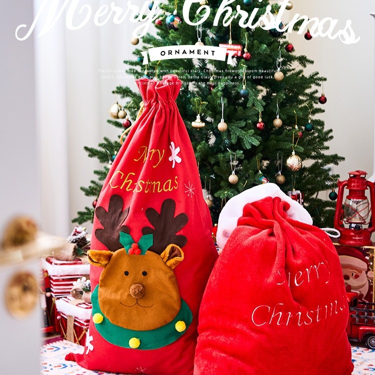 Large Flannel Christmas Gift Sack