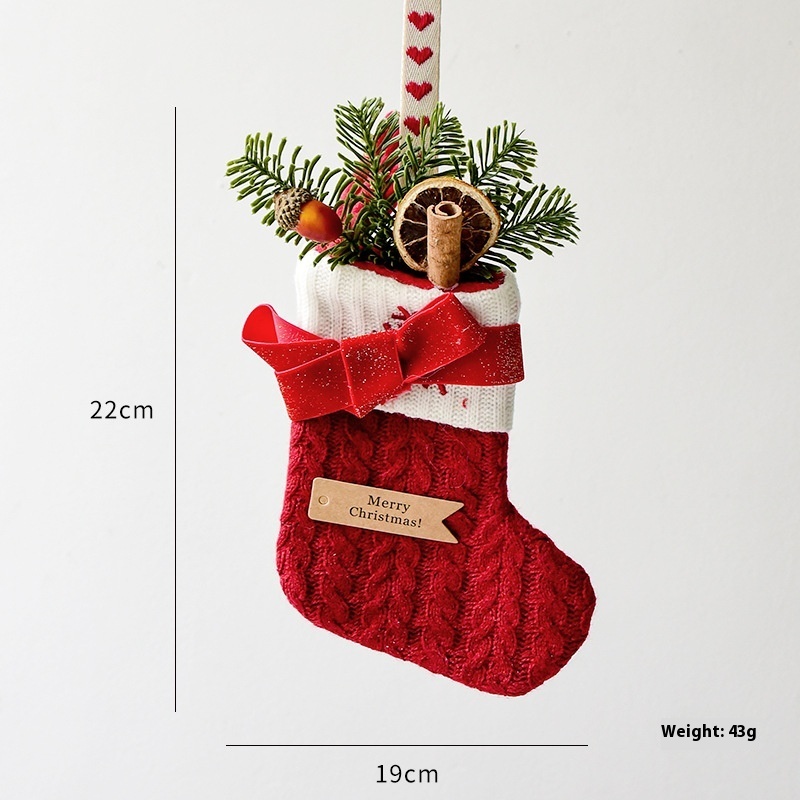 Decorative Knit Christmas Stocking - Image 7
