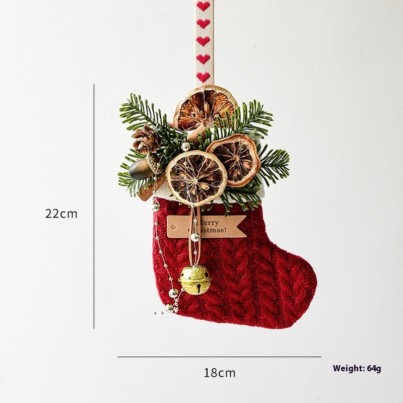 Decorative Knit Christmas Stocking - Image 8